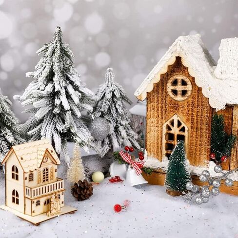 Christmas Snow Rug, 30x40 Inch Glittering Winter Scene Mat for Fireplace Tree Skirt DIY Holiday Photo Props and Decorations in Saudi Arabia