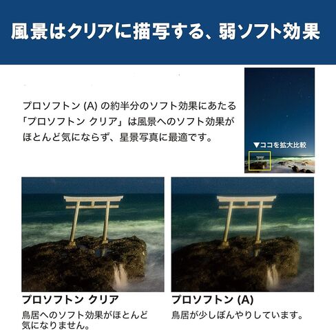 Kenko Soft Effect Filter PRO1D PROSOFTON Clear(W) Φ55mm, for starscape Photography, Made in Japan, 001882 in Saudi Arabia