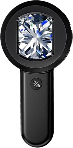 مجهر رقمي محمول مع شاشة LCD 2 بوصة، ضوء LED قابل للتعديل لفحص العملات المعدنية، تحليل المجوهرات، مجهر لاسلكي للاستخدام الداخلي/الخارجي in Kuwait