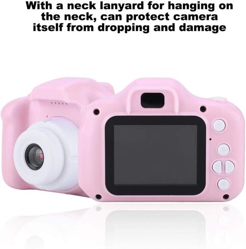 Kid Action Camera Toddler Video Recorder Kid Camcorder, Toy Camera, Rechargeable Toy Camera for Girls Birthday Birthday Christmas New Year Gift() in Saudi Arabia