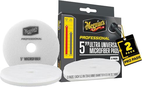 وسادة من الألياف الدقيقة الاحترافية مقاس 5 بوصات من Meguiar، قطعتان، 12/CV in Saudi Arabia