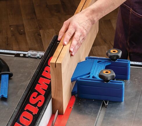 Double Featherboard for Table Saws – Extra Height & Precise Adjustment Feather Boards for Woodworking w/ 2 Featherboards, Knobs & Risers – Woodworking Accessories for Drill Press & Router Kit in Saudi Arabia