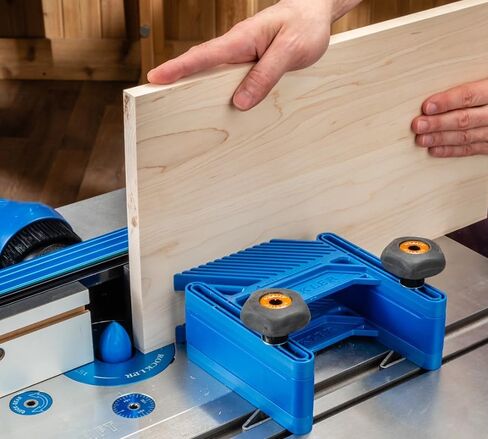 Double Featherboard for Table Saws – Extra Height & Precise Adjustment Feather Boards for Woodworking w/ 2 Featherboards, Knobs & Risers – Woodworking Accessories for Drill Press & Router Kit in Saudi Arabia