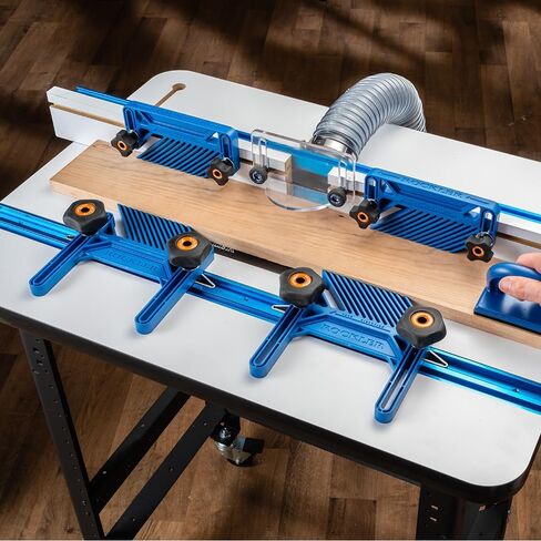 Double Featherboard for Table Saws – Extra Height & Precise Adjustment Feather Boards for Woodworking w/ 2 Featherboards, Knobs & Risers – Woodworking Accessories for Drill Press & Router Kit in Saudi Arabia