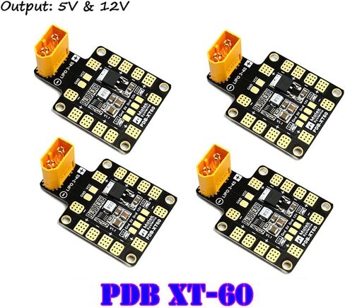 لوحة توزيع الطاقة بدون طيار XT60 5V/12V مخرج PDB Board Dual BEC 6 ESCS in Kuwait