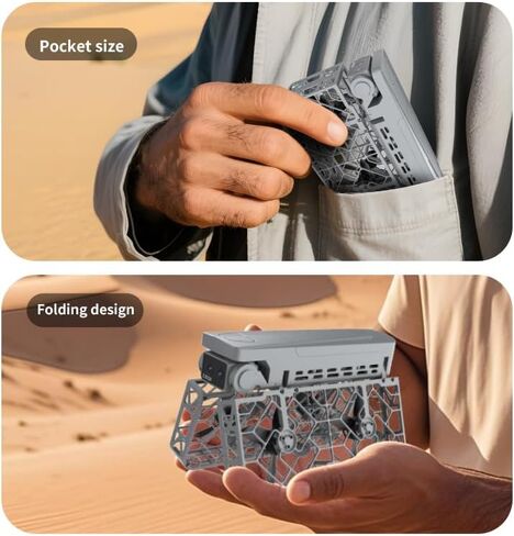 Pocket-Sized Self-Flying Camera-135g Lightweight Mini Drone,Smart Follow, 4.5-Inch Screen Remote, Electrically Adjustable Dual Cameras, Long battery life with 2 batteries,HD Image Transmission, Foldable and portable. Perfect Festival Gift in Saudi Arabia
