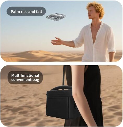 Pocket-Sized Self-Flying Camera-135g Lightweight Mini Drone,Smart Follow, 4.5-Inch Screen Remote, Electrically Adjustable Dual Cameras, Long battery life with 2 batteries,HD Image Transmission, Foldable and portable. Perfect Festival Gift in Saudi Arabia
