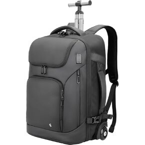 Rolling Backpack,travel backpack with wheels,Water Resistant carry on luggage with USB C Ports,Anti-Theft,wheeled backpack for travel,Business and Commuting in Kuwait