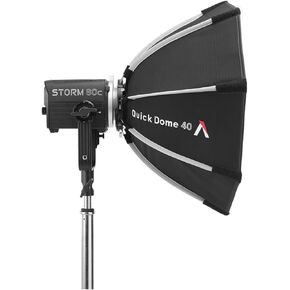 Aputure Quick Dome 40 Softbox Mini ProLock Softbox لـ Storm 80c مع آلية مزلاج سريعة التحرير للتحكم الاحترافي في الإضاءة الناعمة وإعدادات التصوير الفوتوغرافي الضيقة in Kuwait