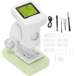 Jiawu Portable Digital Microscope, 120-1200X Adjustable Electronic Magnifier, Photo Video Microscope, Digiscope for Observe Plants, Educational Gifts for Kids in Kuwait