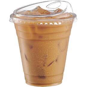 أكواب بلاستيكية صافية مع أغطية [16 أوقية - 50 عدد] - أكواب مشروب القهوة المثلجة التي يمكن التخلص منها مع أغطية رشفة غير مرغوب فيها للعصائر والعصائر وأكثر من ذلك - حزمة مريحة سابقًا in Kuwait