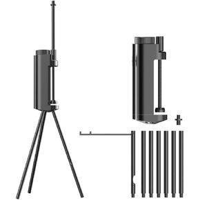 BAFOVY Lightweight Aluminum Alloy Lamp Holder, Foldable Portable Light Stand with 1/4in Threaded Interface, for Camping Outdoor Photography Clamping Table Side in Kuwait