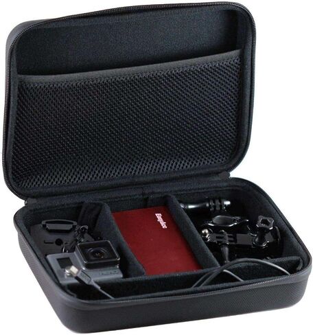 حافظة صلبة لكاميرا Navitech باللون الأسود - متوافقة مع كاميرا Apexcam M80 Pro EIS Action in Saudi Arabia