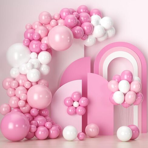 136pcs Pastel Balloons Garland Arch Kit, Pastel Macaron Balloons Daisy Balloon for Wedding Anniversary Easter Birthday Party Decoration in Saudi Arabia