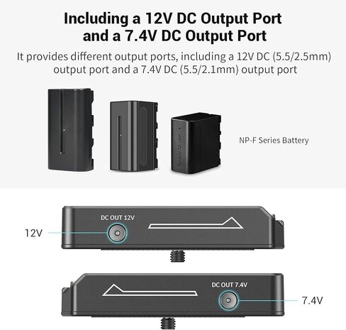 SMALLRIG 10500mAh Replacement USB-C Battery for Sony NP-F970 and NP-F Battery Adapter Plate in Saudi Arabia