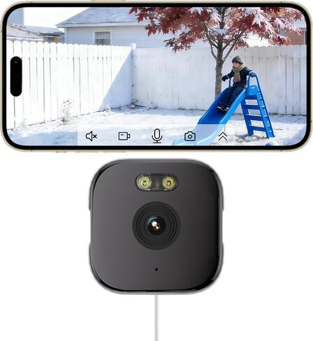2K Window Security Camera Indoor, 3MP 2.4GHz WiFi Window Camera with AI Motion Detection, Infrared Night Vision, Adhesive Easy Install Cloud or Local Storage for Home Security, Pet Monitoring in Saudi Arabia
