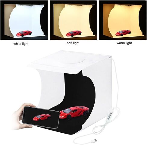 Fydun Mini Folding Lightbox Portable Studio LEDs Panel Soft Box Kit للتصوير الفوتوغرافي للأشياء الصغيرة in Kuwait