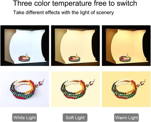 Fydun Mini Folding Lightbox Portable Studio LEDs Panel Soft Box Kit للتصوير الفوتوغرافي للأشياء الصغيرة in Kuwait