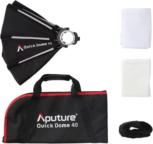 Aputure Quick Dome 40 Softbox Mini ProLock Softbox لـ Storm 80c مع آلية مزلاج سريعة التحرير للتحكم الاحترافي في الإضاءة الناعمة وإعدادات التصوير الفوتوغرافي الضيقة in Kuwait