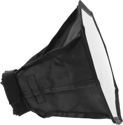 MERRYHAPY كاميرا فلاش Softbox Diffuser 30 سم مثمنة الإضاءة المحمولة Softbox للتصوير الفوتوغرافي وتسجيل الفيديو، غطاء قماش أبيض وأسود متوافق مع Speedlight in Kuwait