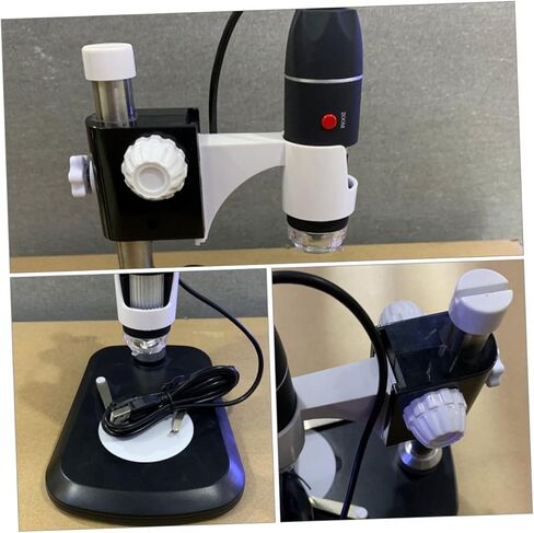 BESPORTBLE Portable Electron Microscope with LED Light USB Digital Magnifier for Jewelry Coins Circuit Board Inspection Lightweight Black Handheld Microscope for Industrial and Educational in Saudi Arabia