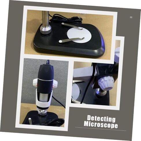 BESPORTBLE Portable Electron Microscope with LED Light USB Digital Magnifier for Jewelry Coins Circuit Board Inspection Lightweight Black Handheld Microscope for Industrial and Educational in Saudi Arabia