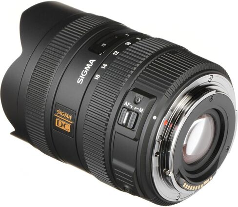 عدسة سيجما 8-16 ملم f/4.5-5.6 DC HSM لكاميرا Canon EF (MFR الجزء # 203101) مثالية للصور الشخصية وحفلات الزفاف والمغامرات الداخلية والخارجية والسفر والتصوير الفوتوغرافي + الملحقات in Saudi Arabia