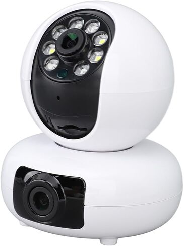 كاميرات أمنية، كاميرا أمان داخلية بعدسة مزدوجة بدقة 4 ميجابكسل، كاميرا أمان منزلية داخلية مع رؤية ليلية عالية الدقة للتتبع التلقائي، نظام كاميرا ذكي in Kuwait
