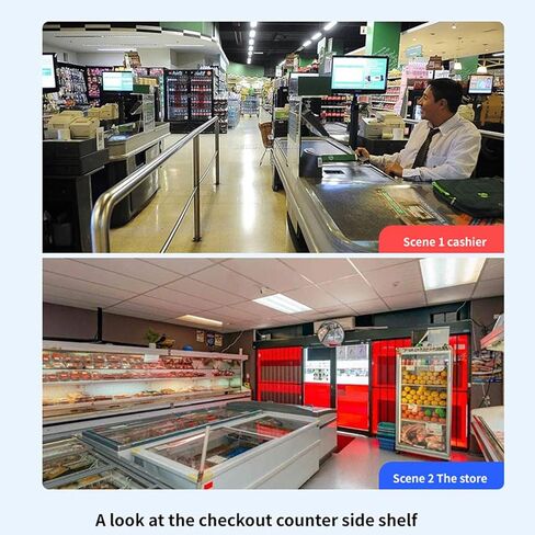 كاميرات أمنية، كاميرا أمان داخلية بعدسة مزدوجة بدقة 4 ميجابكسل، كاميرا أمان منزلية داخلية مع رؤية ليلية عالية الدقة للتتبع التلقائي، نظام كاميرا ذكي in Kuwait