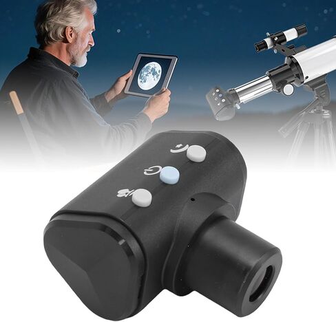 EBTOOLS WiFi Electronic Eyepiece, Full Optical Lens, 1080P 30fps, Compatible 0.965in 1.25in 23.2mm Mounts, Hd Sensor, App, Digital Eyepiece, for Astronomical Telescope Microscope in Kuwait