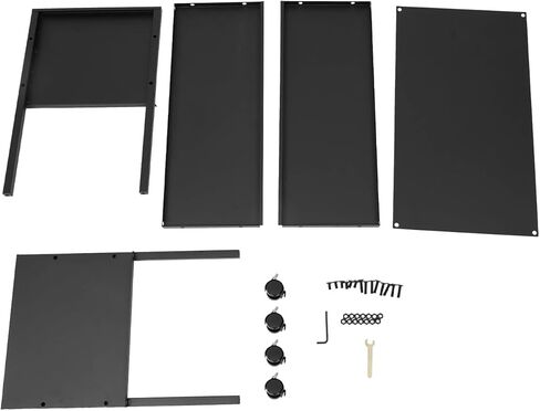 خزانة ملفات cncest ، منظم الملفات مع عجلات ، عربة ملفات التدوير لتعليق الملفات (أسود) in Kuwait