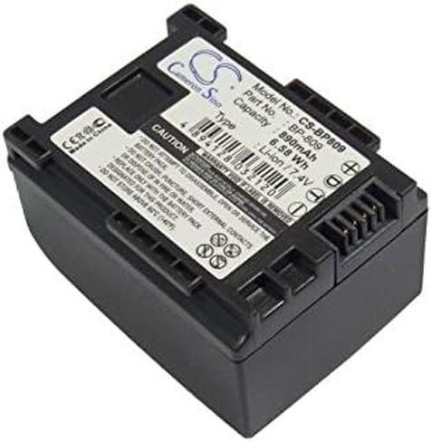 بطارية بديلة 890 مللي أمبير/7.4 فولت لـ VIXIA HF M301 VIXIA HFM41 VIXIA HF21 Vixia HF20 VIXIA HF200 Vixia HF10 FS100 كاميرا فيديو ذات ذاكرة فلاش VIXIA HF S20 VIXIA XA25 VIXIA HFS30 BP-809/B BP-809 BP-809/S in Kuwait