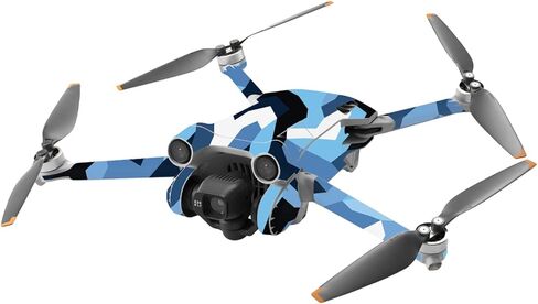 غلاف MightySkins متوافق مع DJI Mini 3 Pro - Sky Camouflage | غطاء ملتف واقٍ ومتين وفريد ​​من نوعه من الفينيل | سهل التطبيق والإزالة وتغيير الأنماط | صنع في الولايات المتحدة الأمريكية in Saudi Arabia
