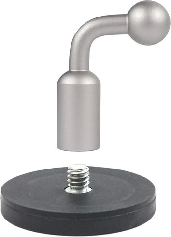 قاعدة مغناطيسية D55mm/D66mm/D88mm إلى محول رأس كروي 17 مم لحامل السيارة، تركيب مغناطيسي للكاميرا، أدوات إضاءة LED ممتازة (محول فضي D88 واط) in Kuwait