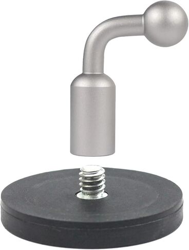 قاعدة مغناطيسية D55mm/D66mm/D88mm إلى محول رأس كروي 17 مم لحامل السيارة، تركيب مغناطيسي للكاميرا، أدوات إضاءة LED ممتازة (محول فضي D88 واط) in Kuwait