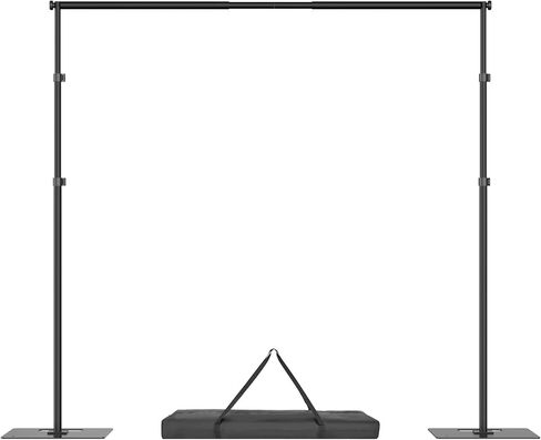 8.5x10ft Backdrop Stand, Adjustable Photography Background Frame, Heavy Duty Pipe and Drape Kit Photo Support Poles for Wedding, Party, Birthday, Festival, Vide, Studio in Saudi Arabia