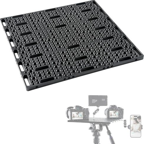INNOREL CP3030 Multi-Functional Cheese Plate with 1/4" & 3/8" Threads, Mounting Cheese Plate for Expansion Mounting Switching Cheese Plate Camera Easy Plate(11.8" x 11.8" x0.39") in Saudi Arabia