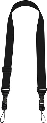 حزام كاميرا iPad ثنائي العينين قابل للتعديل، حزام كتف مريح من النايلون للرقبة لجهاز iPad/Samsung Tablet Case، حقيبة أمتعة للكمبيوتر المحمول حول الجسم (أسود) in Saudi Arabia
