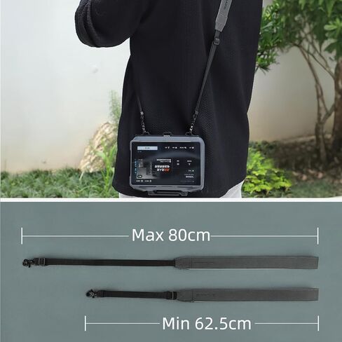 Neck Strap for DJI Mavic 4 pro RC PRO 2 Remote Controller Accessories PU Leather Shoulder Lanyard with CNC Aluminum Alloy 3 Hook Mount Adjustable in Saudi Arabia