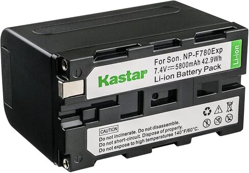 بطارية Kastar NP-F780EXP وشاحن تيار متردد LCD متوافق مع DCR-TV900 DCR-VX1000 DCR-VX2000 DCR-VX2000E DCR-VX2001 DCR-VX2100 DCR-VX2100E DCR-VX700 DCR-VX9 DCR-VX9000 DSR-DU1 دسر-200 in Kuwait