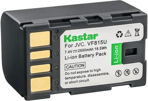بطارية Kastar BN-VF815 قطعة واحدة بديلة لـ JVC GZ-MG365BUS GZ-MG365H GZ-MG365US GZ-MG430 GZ-MG430B GZ-MG430H GZ-MG430HUS GZ-MG435 GZ-MG435B GZ-MG435H GZ-MG435HUS GZ-MG437 كاميرا GZ-MG437B in Kuwait