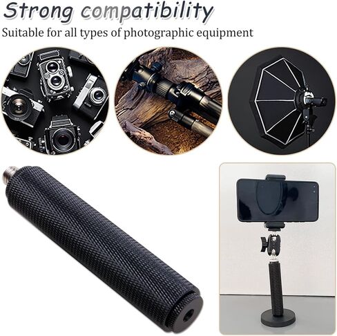 ZORZA 1Pcs Multi-Functional Camera Handle Grip Photography Videography Stabilizer with 1/4" & 3/8" Screw Essential Accessory for Camcorder LED Light Mic Stabilizer Camera Mount & Tabletop Tripod in Kuwait