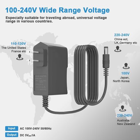 12 Volt 2A Power Adapter Supply AC to DC 2.1/2.5mm X 5.5mm Plug 12v 2 Amp Wall Plug Long 1m Cord Replacement Charger for Security CCTV Camera Speaker LCD Monitor in Saudi Arabia