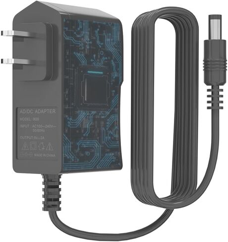 12 Volt 2A Power Adapter Supply AC to DC 2.1/2.5mm X 5.5mm Plug 12v 2 Amp Wall Plug Long 1m Cord Replacement Charger for Security CCTV Camera Speaker LCD Monitor in Saudi Arabia