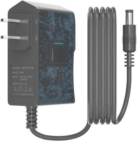12 Volt 2A Power Adapter Supply AC to DC 2.1/2.5mm X 5.5mm Plug 12v 2 Amp Wall Plug Long 1m Cord Replacement Charger for Security CCTV Camera Speaker LCD Monitor in Saudi Arabia