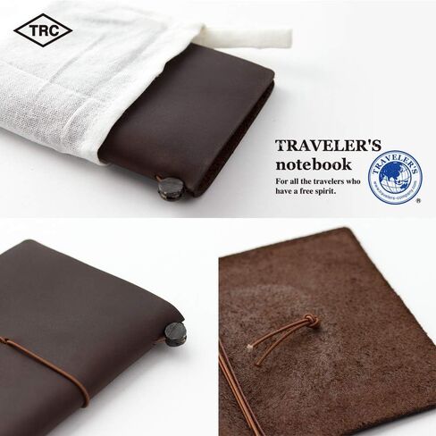 Midori Traveler's Notebook Journal Passport Size - Brown in Saudi Arabia