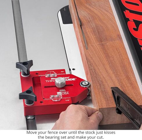Woodpeckers ThinRip Guide, Thin Rip Jig for Quickly Cutting Safe Accurate + Repeatable Narrow Strips, Inch & Metric Scales, Table Saw Accessory, USA Made - TRG in Saudi Arabia