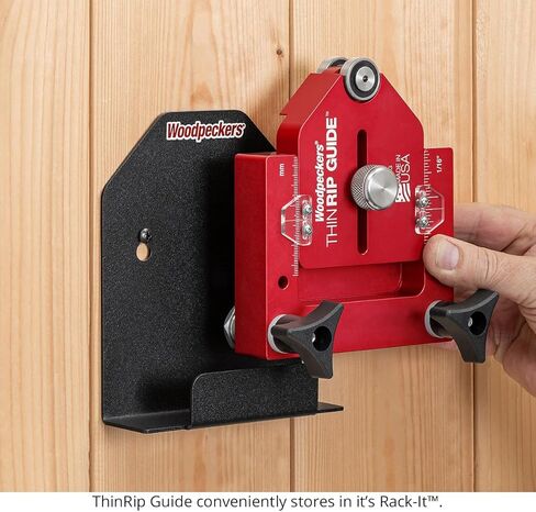 Woodpeckers ThinRip Guide, Thin Rip Jig for Quickly Cutting Safe Accurate + Repeatable Narrow Strips, Inch & Metric Scales, Table Saw Accessory, USA Made - TRG in Saudi Arabia
