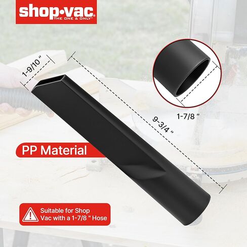 Shop-Vac 1-7/8’’ Crevice Tool Attachment 1-9/10’’x 9-3/4’’ Compatible with Wet/Dry Vacuum Cleaners, Fits 1-7/8-inch Extension Wands and Hoses in Saudi Arabia
