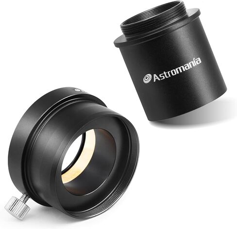 Astromania C Mount to 1.25 "محول أسطواني لكاميرا الفيديو تلسكوب التصوير الفوتوغرافي الفلكي - حزمة مع - محول عدسة عينية من 2 بوصة إلى 1.25 بوصة in Saudi Arabia